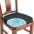 SINOSSO 1 Pack Memory Foam Chair Cushions for Dining Chair, Friendly Woven Fabric 16" U-Shape Comfortable Kitchen Chair Pad, Removable Slip Resistant Seat Cushion (1 Piece, Black)