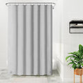 Barossa Design Gray Silver Long Shower Curtain Liner 78" Height - 3 Magnets & Waterproof Lightweight PEVA Shower Liner for Bath Tub, PVC Free, Metal Grommets, Silver Gray, 72x78