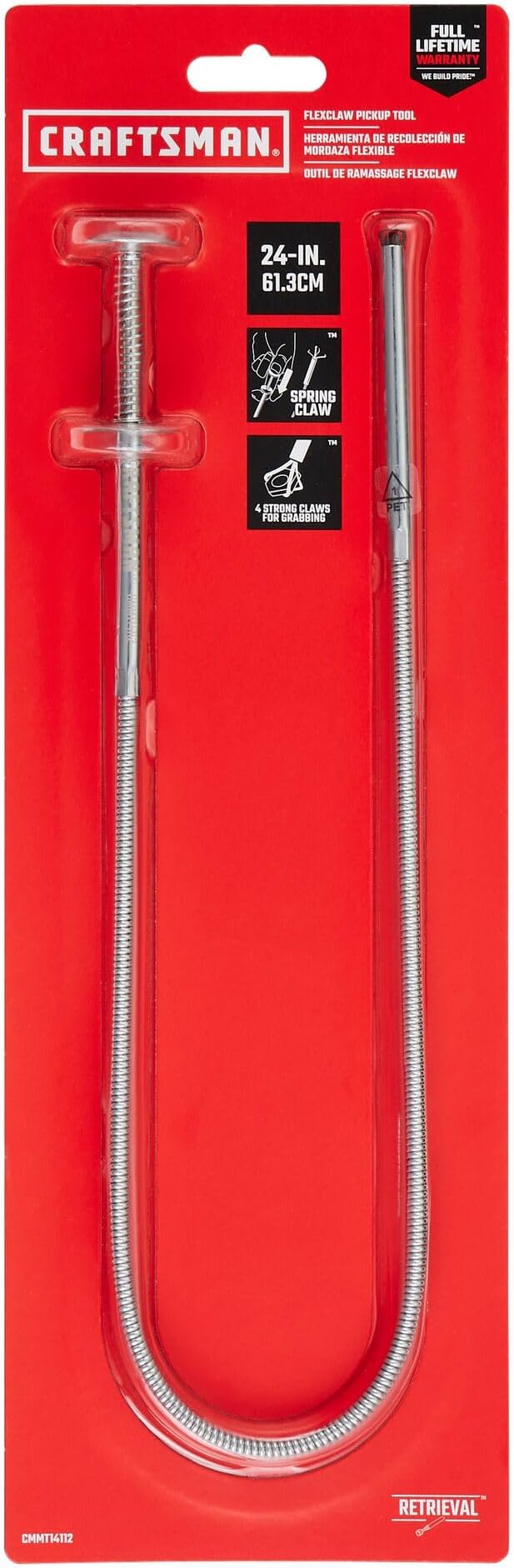 CRAFTSMAN Flexclaw Mechanical Fingers Pickup Tool, Flexible Grabber Tool (CMMT14112)