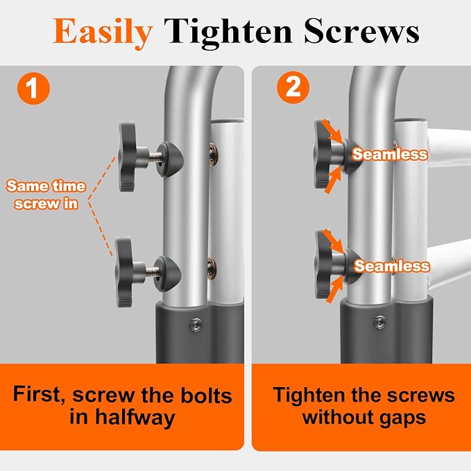 DePango Toilet Safety Rails for Elderly, Adjustable Handicap Toilet Seat with Handles, Sturdy Toilet Support Frame with Arms, Gifts for Seniors and Disabled