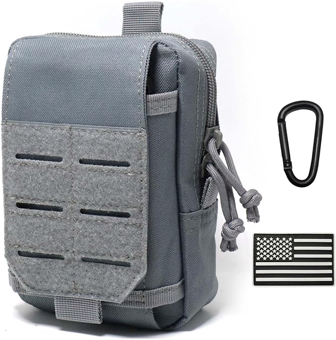 Tactical Molle Utility Pouch Cell Phone Pouch, Waist Bag Belt Pouch for Men, EDC Bag Gadget Organizer Vest Pack Purse Mobile Phone Case Hunting Compact Bag for Runing