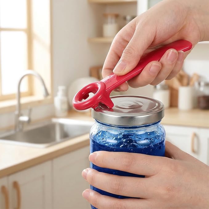 JJUNW 3 PCS Jar Opener, Easy Grip Jar Opener Gripper Jar-Key Openers Durable Plastic Jar-Lid Openers for Elderly Children Women Weak Hands (Solid color version)