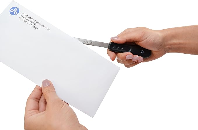 Westcott KleenEarth Recycled Letter Opener, 9-Inch (14821), Black