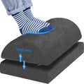 StepLively Foot Rest for Under Desk at Work, Comfortable Foot Stool with 2 Adjustable Heights, Footrest with Washable Cover, for Back & Hip Pain Relief, Suitable for Office, Home, Car, Gray, X-Large