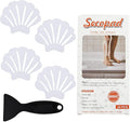 Secopad Non-Slip Bathtub Stickers, 24 PCS Shell Safety Bathroom Tubs Showers Treads Adhesive Decals Scraper (Clear)