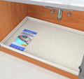 SIKADEER Under Sink Mat Waterproof 34" x 22", Silicone Mat Kitchen Drawer Shelf and Cabinet Liner, Sink Protector for Kitchen Organizers and Storage, Boot Tray Pet Food Mats