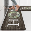 KIMODE Kitchen Mats,Anti Fatigue Kitchen Rugs Sets of 2, Non Slip Waterproof Kitchen Floor Mats, Ergonomic Cushioned Comfort Standing Mat for Home,Laundry, Office,Sink,Desk