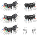 Terminal Removal Tool Kit 82 Pcs Depinning Tool Electrical Connector Pin Removal Tool Kit Pin Extractor Tool Set Wire Terminal Release Tool for Automotive Car Household Devices