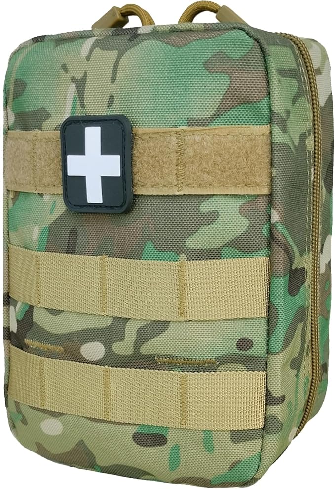 GHFY First Aid Pouch EMT IFAK Medical Pouchs, Tactical MOLLE Utility Empty Pouch (PcCo)