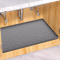 Sdpeia Under Sink Mat 31"×22" Waterproof Silicone Cabinet Liner & Sink Protector for Kitchen & Bathroom, Multi-Purpose Organizers Tray for Pets, Laundry, Cat Litter Mat,Gray
