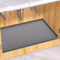 Sdpeia Under Sink Mat 22"×22" Waterproof Silicone Cabinet Liner & Sink Protector for Kitchen & Bathroom, Multi-Purpose Organizers Tray for Pets, Laundry, Cat Litter Mat,Gray