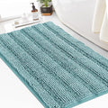 Turquoize Chenille Bath Rugs Shaggy Bathroom Rugs Non Slip Bath Rugs for Bathroom 24 x 36 Aqua Haze Bath Rug Extra Soft and Absorbent Area Rug, 24"x 36", Aqua Haze