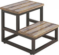 2 Tier Step Stools for Adults with Non-Slip Stickers, Heavy Duty Bed Steps for High Beds,Kitchen Step Stool, Step Stool for RV