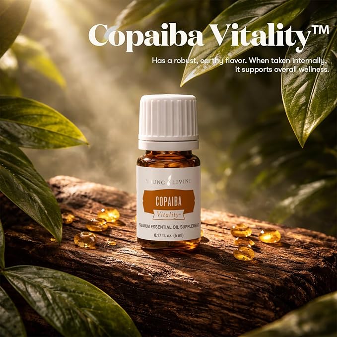 Young Living Copaiba Essential Oil | 5 ml | Warm Woodsy Aroma for Diffusers, Massage & Aromatherapy | Botanical Oil from Copaifera Resin | Smooth Grounding Scent | Seed to Seal Quality