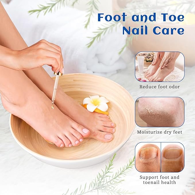 HIQILI Tea Tree Oil for Skin, Hair, Toenail, Add to Shampoo, Body Wash, Soap, Foot Soak - 1.01 Fl Oz