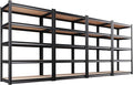 4-Pack Garage Shelving for Large Storage & Whole Home Organization, 78" H x 46" W x 20" D 5-Tier Adjustable Metal Storage Rack for Tools, Storage Bins, Bulk Items, Garage, Pantry & Workshop