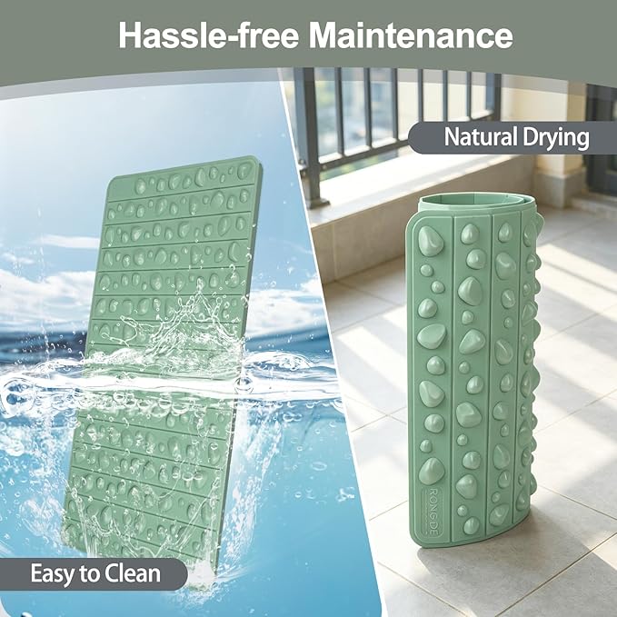 Portable Feet Acupressure Mat, Foldable Foot Massager Mat, Pressure Point Massage Pad, Anti Fatigue Office Standing Desk Stand up Pad, Relieve Foot Pain (27.6"x16.7")