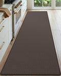 DEXI Kitchen Floor Mats Cushioned Anti Fatigue, 23x71, Large Wide Standing Runner Rug Waterproof, Comfort Memory Foam Padded for Front Sink Laundry, Brown