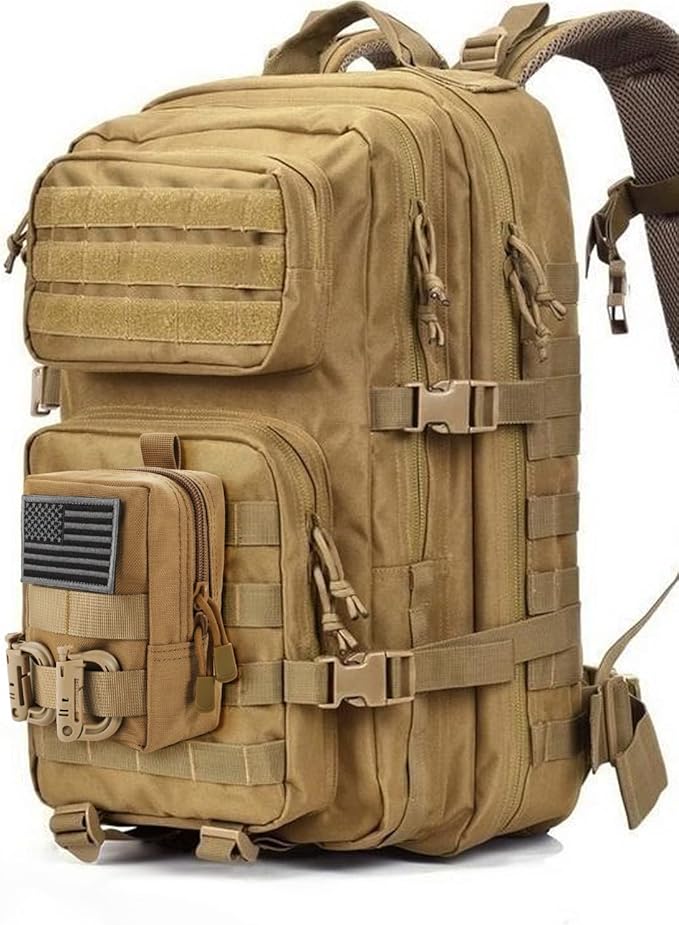 FRTKK 2 Pack Molle Pouches - Tactical Compact Water-Resistant EDC Pouch Bag Small Utility Pouch