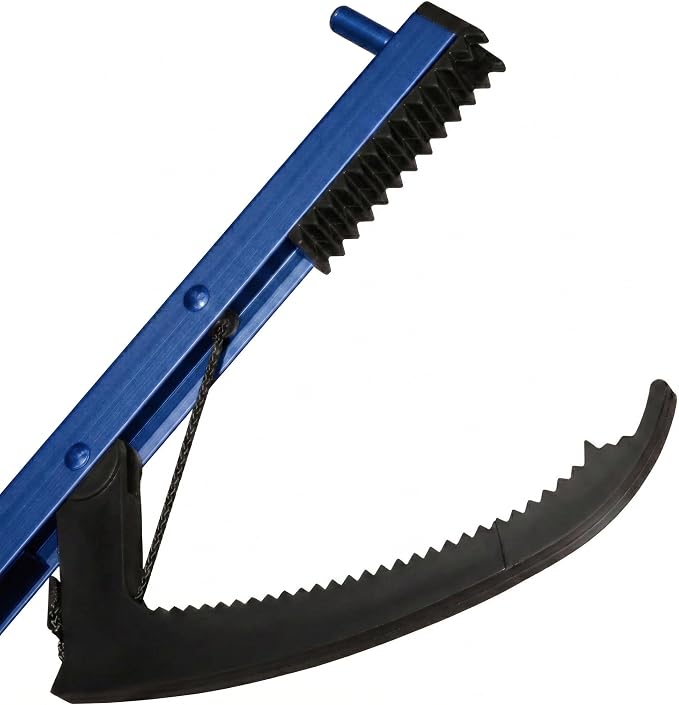 Rehabilitation Advantage 26" Reacher Grabber Tool, Aluminum Pickup Tool with 3" Jaw & Magnetic Tip, Lightweight Rust Proof Frame, Ergonomic Handle, Blue, Set of 2