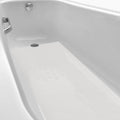 Dunzoom 16" x 40" Non Slip Bathtub Mat with Drain Cut Out Anti Slipping Non Skid Safe Tub Mat Adhesive Peel and Stick Bath Tub Mat PEVA Tub Sticker for Shower Floor Boat Wet Areas(Clear)