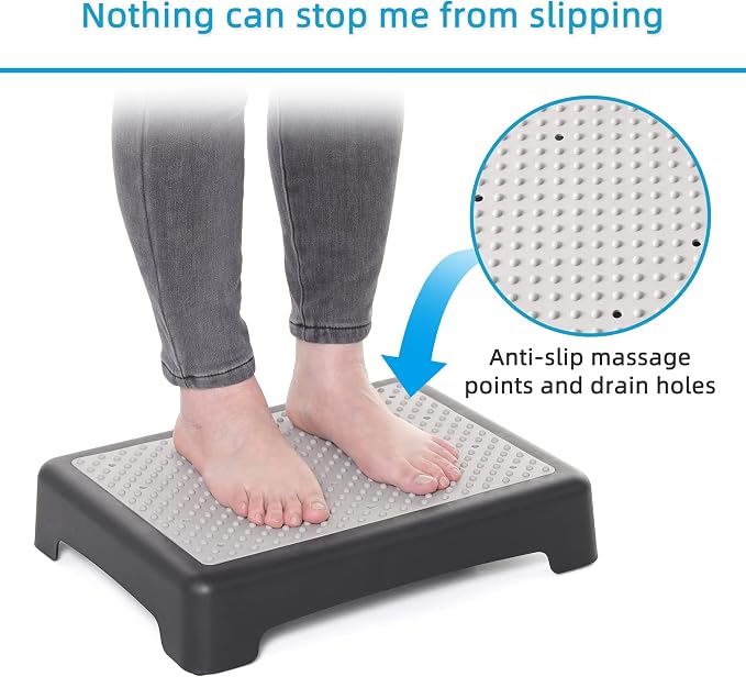 Wefaner Platform Safety Step - Non-Slip Indoor and Outdoor Large Size Mobility Stool, Portable Riser, Anti-Fall Safety Platform for The Elderly, High Rise Stairs