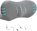 kasney Lumbar Support Pillow, Memory Foam Lumbar Pillow for Lower Back Pain Relief, Back Support Pillow for Office Chair, Car Seat - Dark Gray