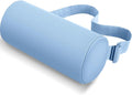 Lumbar Roll Support Pillow for Office Chair, Car, Gaming Chair, Memory Foam Back Cushion with Washable Cover for Relieving Back Pain & Improving Posture,Light Blue