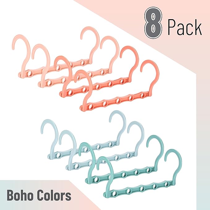 Mr. Pen- Space Saving Hangers, 8 pcs, 360° Rotating Hooks, Magic Cascading Hanger Organizer with 5 Enclosed Slots, Closet Organizers and Storage for Clothes, College Dorm Room Essentials