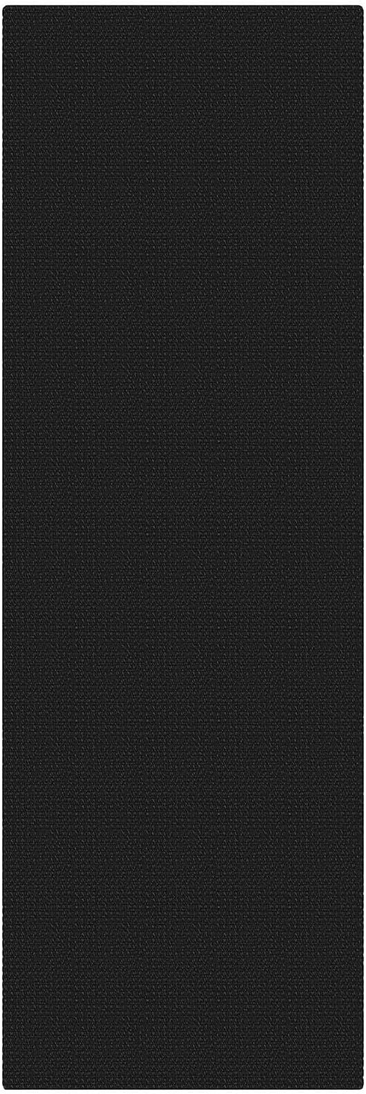 KOZYFLY Runners for Hallways 2x6 ft Washable Kitchen Runner Non Slip Rubber Backed Hall Runners Cotton Entryway Runner Rugs Floor Carpet for Indoor Backdoor Bedroom Kitchen, Black/Dark Grey