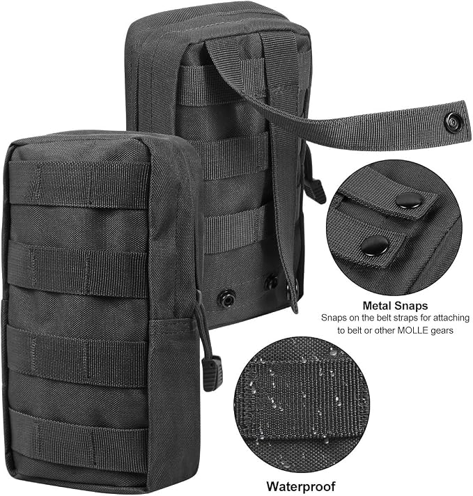 4-Pack Molle Pouch Tactical Molle Pouches Compact Utility EDC Waist Bag Pack