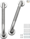 Grab Bars for Shower 2 Pack 12-Inch, Stainless Steel Anti-Slip Safety Shower Handle for Elderly Bathroom Wall Support Handicap Handicap Grab Bars for Seniors, Brushed Nickel