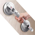 Grab Bars for Bathtubs and Showers, 17-inch Upgraded Safety Suction Grab Bar for Shower, Tools-Free Installation for Bathroom Wall, Shower Handles for Elderly with Enlarged Suction Cup - Silver