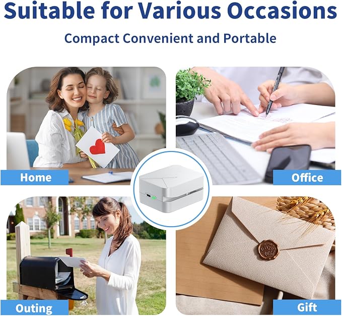 Rechargeable Electric Letter Opener Mail Opener Letter Openers Envelope Slitter Automatic Letter Opener Portable & Safe Blade Design, Universal Envelope Efficient Tool for Office Home (White)