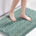 H.VERSAILTEX Bath Mat Bathroom Non Slip Extra Thick Chenille Rug 17" x 24" Absorbent Soft Shaggy Washable Dry Fast Plush Rugs for Bathtubs - Eggshell Blue