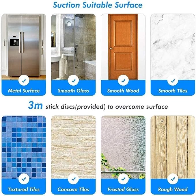 JiePai 16 inch Vacuum Suction Cup Towel Bar,Removeable Shower Mat Rod Shower Door Adhesive Towel Bar Suction Towel Rack (Chrome, 16inch)