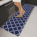 WISELIFE Anti Fatigue Floor Mat - 4/5 Inch Thick Kitchen Mat Non Slip Waterproof Heavy Duty Ergonomic Comfort Mat Durable for Home, Office, Sink, Laundry,(22" x 72", Blue)