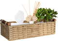STOBSK Round Paper Rope Storage Basket with Handle, Beige, 14.5in x 6.6in x 3.74in