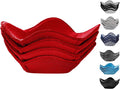 Sheff Microwave Bowl Cozy Holders Set of 4 - Durable and Reliable for Hot and Cold Plates and Dishes - Ideal Household Gift (Red, 7 inch)
