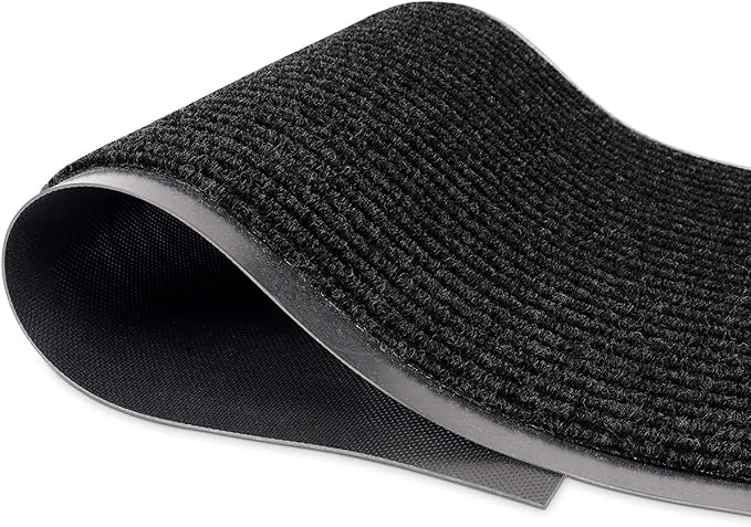 MaxMat® Extra Large Commercial Floor Mat, 3 x 5 Feet Heavy Duty, Waterproof, Low-Profile, Easy to Clean, Rubber Entry Mat (RIB0035BL, Black)