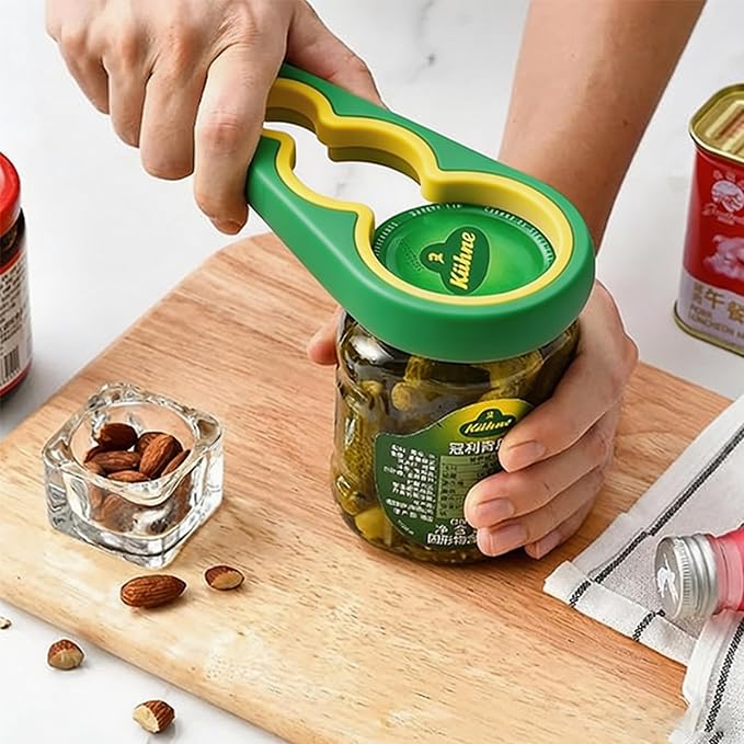 Jar Opener for Seniors with Arthritis,Jar Opener for Weak Hands,5-in-1 Bottle Opener,4-in-1 Can Opener