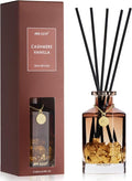 Airkeep Reed Diffuser Set,Cashmere Vanilla Luxury Scented Diffuser with Sticks Long Lasting Home Fragrance for Bathroom Shelf Decor 6.09 fl oz (180ml)