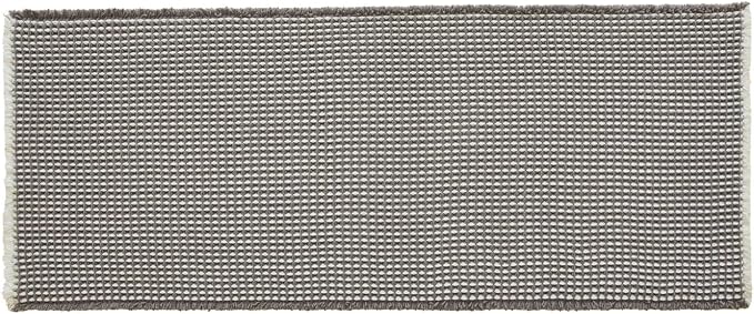 TYUU Waffle Runner Rug Bathroom, Long Boho Bathroom Rugs Non Slip Washable Super Absorbent Quick Dry Farmhouse Bath Decor, 60"x24" Grey and White