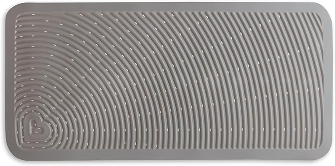 Munchkin Soft Spot Baby Bath Mat for Tub, Cushioned Bathtub Mat for Toddlers and Kids, 36"x17", Grey