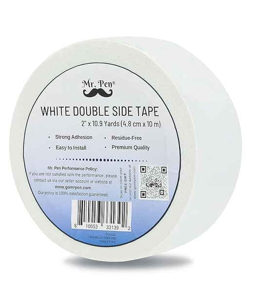 Mr. Pen- Carpet Tape, 2” x 11 Yards, Rug Tape for Area Rugs on Hardwood, Wood Floors, Double Sided Carpet Tape, Carpet Binding Tape