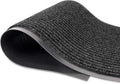 Durable Rubber Door Mat - Heavy Duty, Indoor/Outdoor, Easy Clean, Waterproof, Low-Profile Mat for Entry, Patio, Garage - Stylish (Black, 2' x3' Feet)