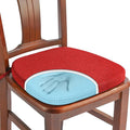 SINOSSO 1 Pack Memory Foam Chair Cushions for Dining Chair, Friendly Woven Fabric 16" U-Shape Comfortable Kitchen Chair Pad, Removable Slip Resistant Seat Cushion (1 Piece, Red)