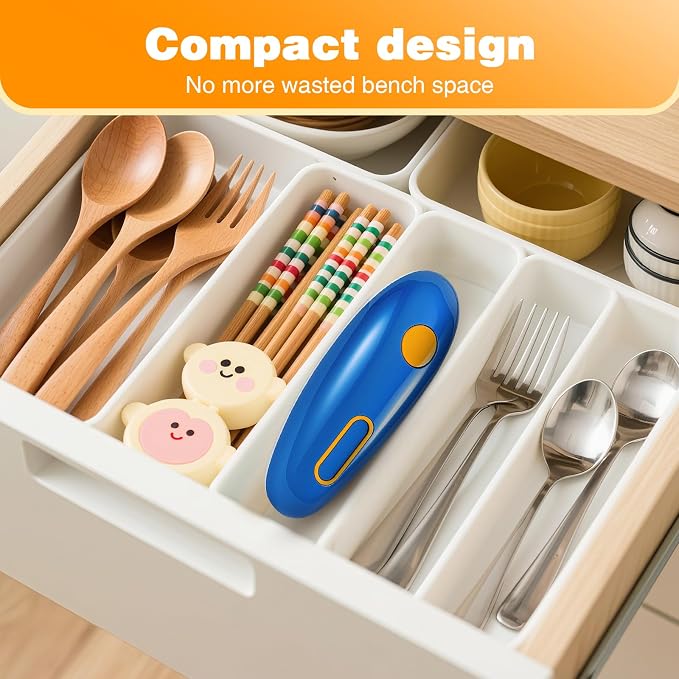 Electric Can Opener, Automatic Hands Free Operation, Smooth Edge, Battery Operated, Kitchen Gadget
