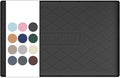 URMONA 22" x 14" Waterproof Silicone Mat in Multiple Sizes & Colors, Under Sink Mat for Kitchen & Bathroom, Pet Food Pad for Dogs & Cats, Kitchen Cabinet Liner, Multi-Purpose for Storage(Black)