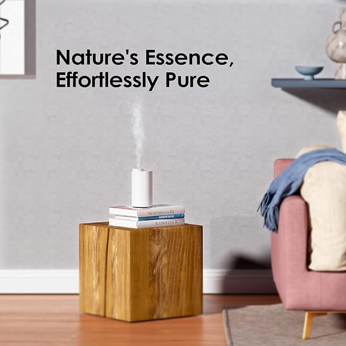 Airversa Waterless Diffuser for Essential Oil, Car Diffsuer, Battery Operated Nebulizer, 0.7 Fl Oz/ 20mL, Mini Scent Air Machine, 3 Timers & 3 Mist Levels for Home, Room, Car, Office - AN6 Lavender
